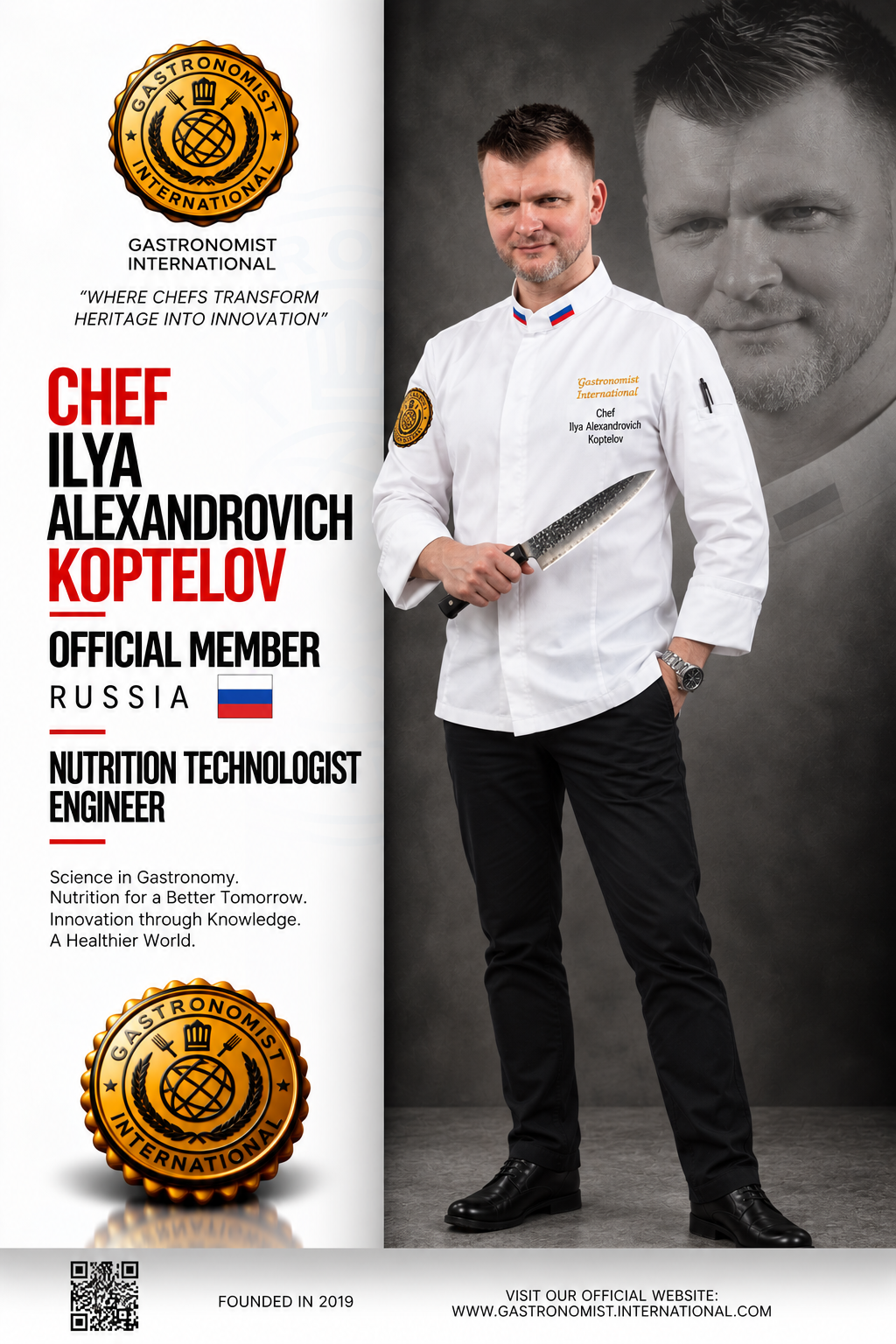 Chef Ilya Alexandrovich Koptelov: A Culinary Career Built on Heritage, Technology, and Experience