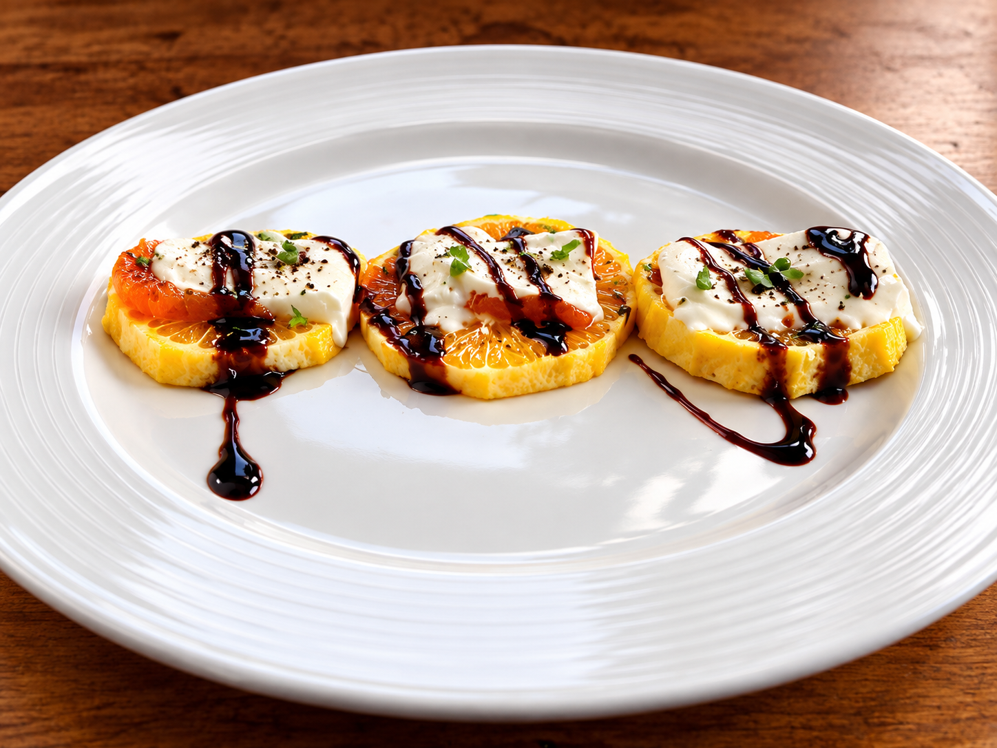 Arancia Caramellata · Gelato Plombir · Glassa al Balsamico