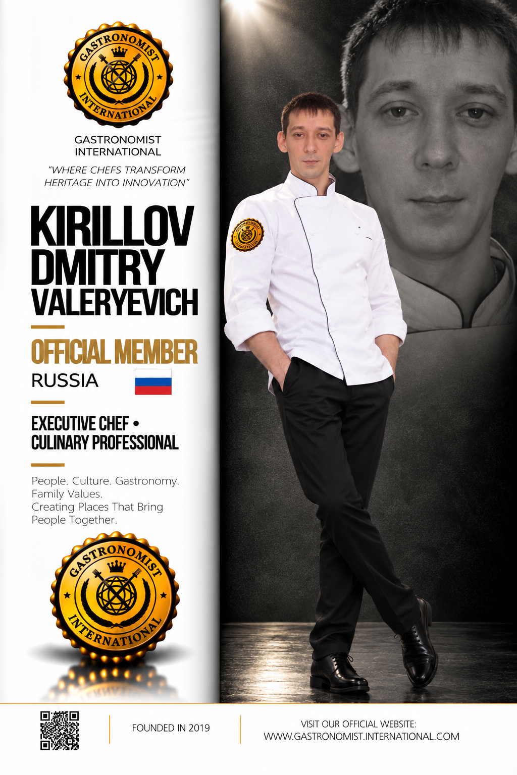 Chef Dmitry Valeryevich Kirillov: From Childhood Interest to Professional Kitchen Leadership