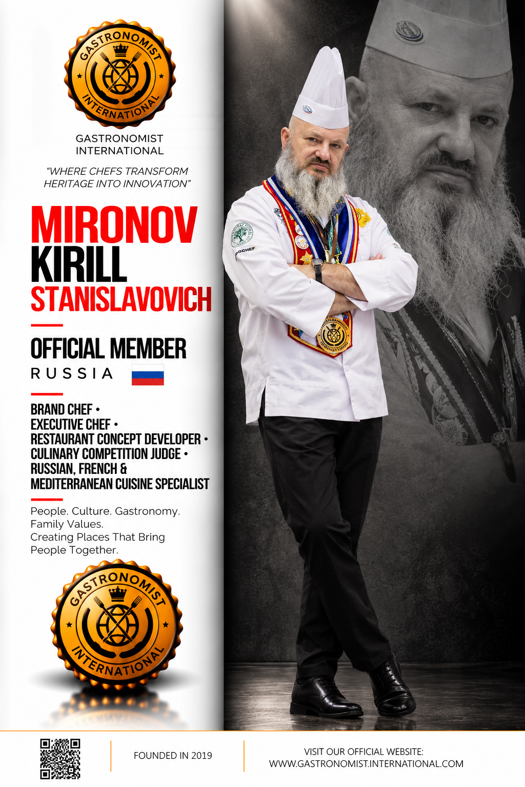 Chef Kirill Stanislavovich Mironov: 41 Years of Culinary Leadership, Restaurant Development, and Russian Gastronomy