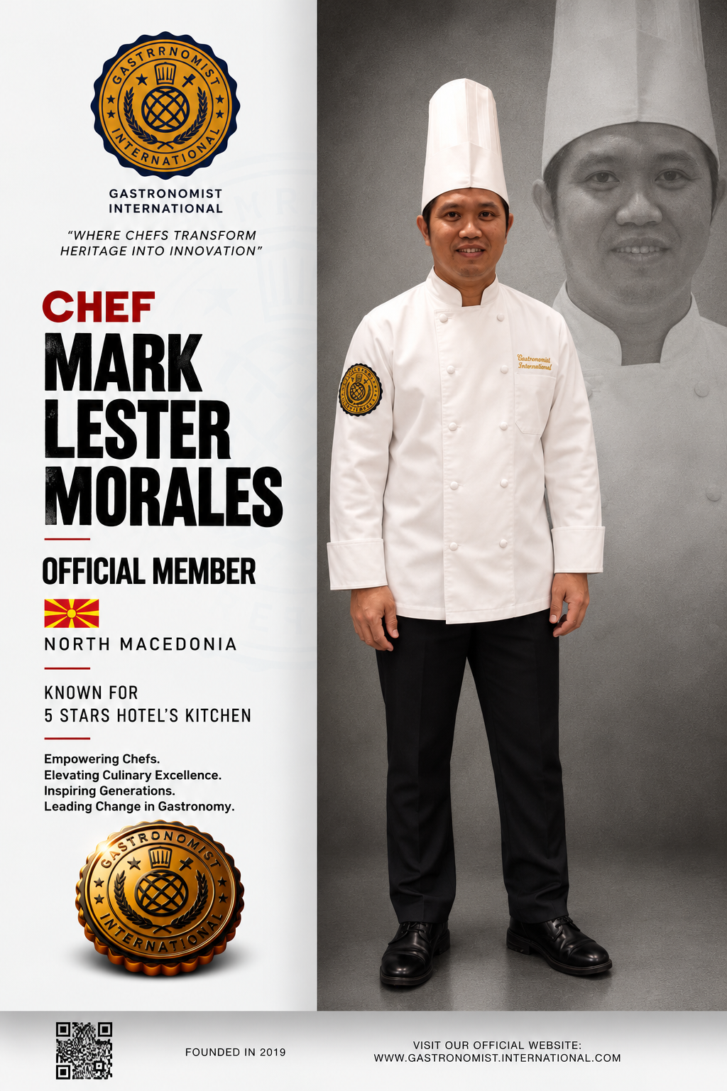 Mark Lester Morales: Chef de Partie with 14 Years of Five-Star Hotel Experience